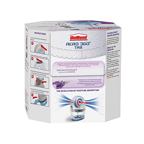 UNI2091273 Aero 360 del absorbedor de humedad aromaterapia lavanda recargas Pack de 2