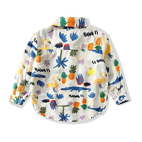 URMAGIC Boys Clothes Baby Boys Toddler Pineapple Pattern Long Sleeve Shirts Blouse Spring Clothes Outfits