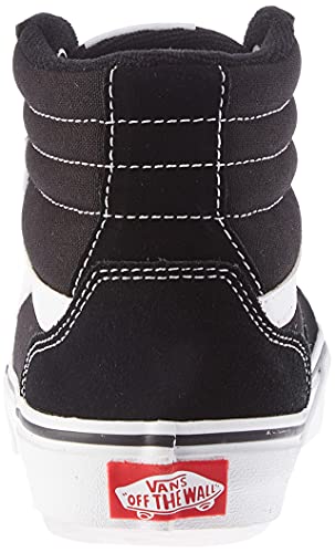 Vans Filmore Hi Suede/Canvas, Zapatillas, Lona de Ante Negro Blanco, 38 EU