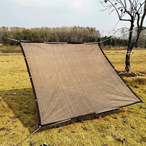 Yeanee Malla Sombreo Marron,Red de Sombreado 80%,Lona de Protección Jardín y Terraza,2x2m 3x4m 4x6m 5x5m 6x8m 7x9m 8x10m 10x15m