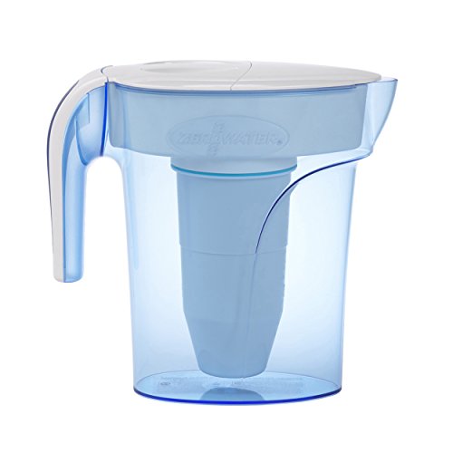 ZeroWater Jarra filtradora de agua de 1,7 litros, Medidor de Calidad de Agua Gratis, Libre de BPA y certificada para Reducir el Plomo y Otros Metales Pesados, Cartucho Filtro Incluido