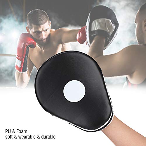 1 Par E de Boxeo Artes Marciales Patada Pad Kickboxing Punch Target Pad Focus Mitts Almohadillas de Mano de Entrenamiento de Objetivo reemplazo para Karate Muay Thai MMA Boxing Kicking