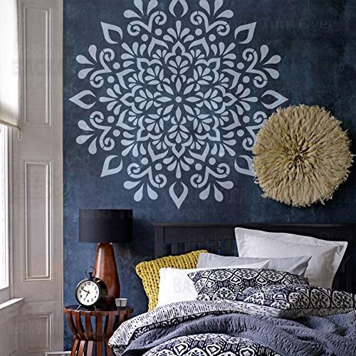 110cm Huge Giant Mandala Indian Arabic Ethnic Round Plantillas Plantillas Para Paredes Plantilla De Muebles Grandes Pintar Grandes Plantillas De Mandala Pintar Patrones De Pisos De Baldosas