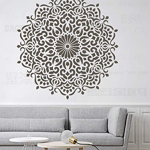 140cm Huge Giant Mandala Indian Arabic Ethnic Round Plantillas Mandala Stencil Pintar Plantilla De Piso Grande Nicho De Azulejos Reutilizables Muebles De Pared Plantillas A Patrones Para