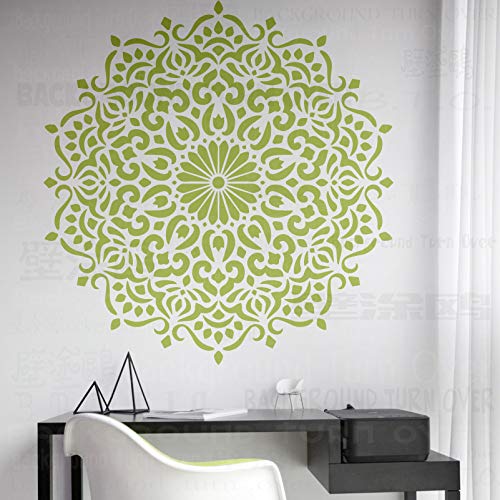 140cm Huge Giant Mandala Indian Arabic Ethnic Round Plantillas Mandala Stencil Pintar Plantilla De Piso Grande Nicho De Azulejos Reutilizables Muebles De Pared Plantillas A Patrones Para