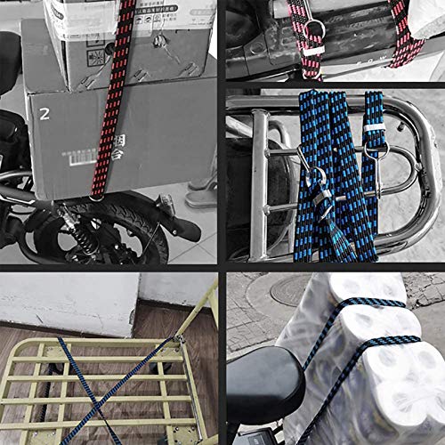 2 Piezas Cordones de Correas Elásticas con Ganchos, Correas Elásticas con Ganchos, Correas Elásticas para Equipaje, para Caravana, Camping, Caravanas, Baúles, Portaequipajes