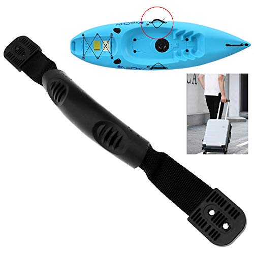 2 Piezas de Doble Agujero Negro Kayak Canoa Barco Lateral Montaje Puerta Portamanijas Porta Maleta con Tornillos Accesorios Equipo de Ejercicio Moto Kit de Herramientas