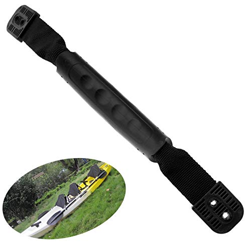 2 Piezas de Doble Agujero Negro Kayak Canoa Barco Lateral Montaje Puerta Portamanijas Porta Maleta con Tornillos Accesorios Equipo de Ejercicio Moto Kit de Herramientas