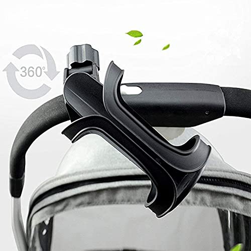 2PCS Portavasos de Bicicleta,Bike Cup Holder,360 Grados Jaula de la Botella,Universal Porta Botellas, de bebé para Bicicletas, Bicicletas de montaña, cochecitos de bebé y sillas de Ruedas