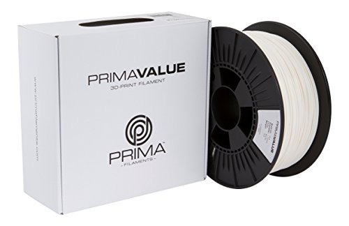 3D Prima PVPLA175WT PrimaValue Filamento PLA, 1.75mm OD, Carrete de 1 kg