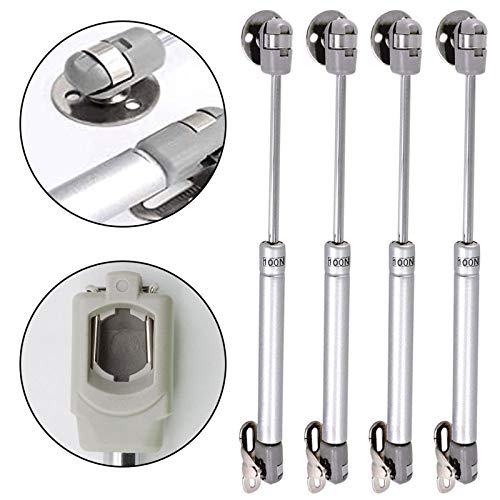 4pcs 270mm Pistones a Gas Muebles Cocina Amortiguador de Resorte Soporte de Compresión para Puertas Armario Muelle Puertas Elevables Bisagras Resortes Armario con Tornillos (100N)