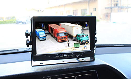 4pines 12V-24V vehículos Copia de Seguridad cámara Sistema 7 inch TFT LCD HD color monitor +18 IR visión Nocturna Impermeable marcha atrás visión trasera cámara para Camiones/RV/Remolque/Bus