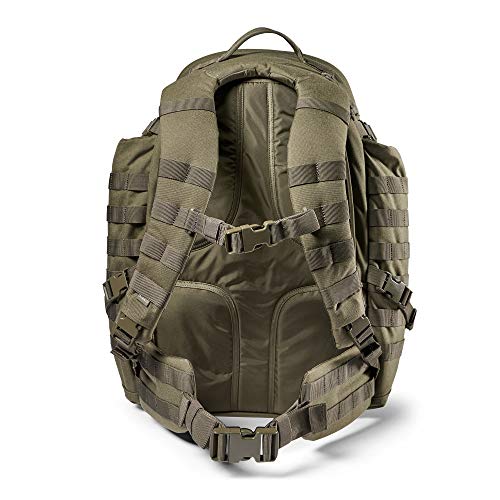 5.11 Mochila Táctica Rush 72 2.0 – Mochila Militar Molle, CCW Portación Oculta y Compartimento para Ordenador Portátil, 55 litros, Grande, Estilo 56565 – Color Verde Ranger