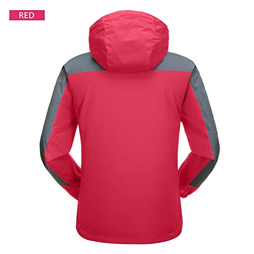 7VSTOHS Chaquetas Softshell Ligeras para Mujer Impermeable Transpirable a Prueba de Viento Resistente al Agua Chaquetas al Aire Libre para Senderismo Ciclismo Trekking