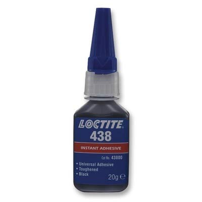 871819 LOCTITE 438 BLACK TOUGHENED INSTANT ADHESIVE 20GM