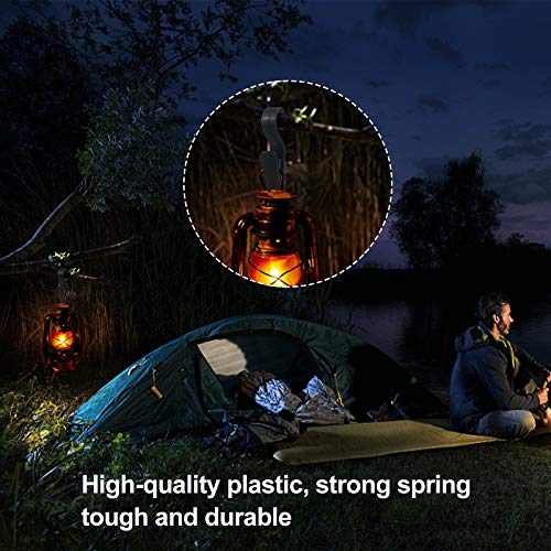 8pcs Clip de tela para exteriores Gancho de luz Pinza para la ropa Accesorios para equipos de camping Clip de camping multifuncional para acampar al aire libre, Tela de cortina