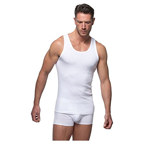 ABANDERADO Camiseta De Tirantes Sport, Blanco S