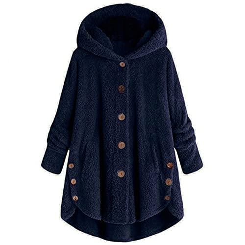 Abrigo Invierno Mujer Ropa de Polar Sudadera para Otoño E Invierno Color de Lisa Cazadoras Mujer Invierno Rebajas de Caliente Parkas Mujer Invierno Rebeca Outwear Azul/Amarillo Cárdigans Parka S-5XL