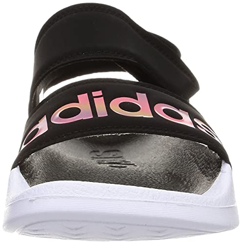 adidas Adilette Sandal, Sandalias Deportivas Mujer, NEGBÁS/IRIDES/FTWBLA, 39 1/3 EU