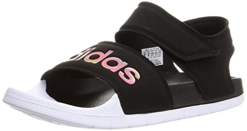 adidas Adilette Sandal, Sandalias Deportivas Mujer, NEGBÁS/IRIDES/FTWBLA, 39 1/3 EU