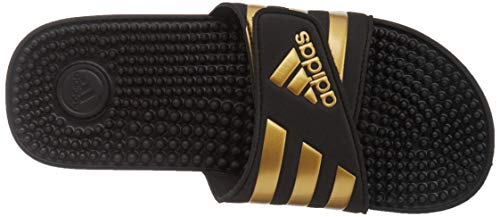 adidas Adissage, Slide Sandal Unisex Adulto, Core Black/Gold Metallic/Core Black, 38 EU