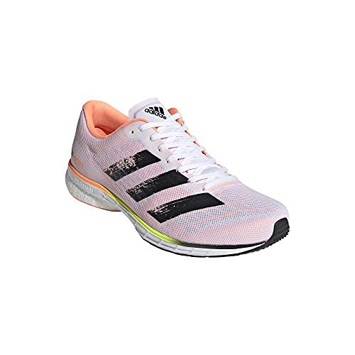 adidas Adizero Adios 5 m, Zapatillas para Correr Hombre, FTWR White/Core Black/Screaming Orange, 45 1/3 EU