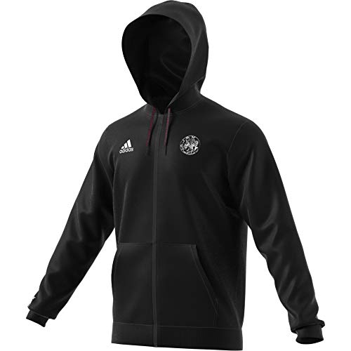 adidas Amsterdam Temporada 2020/21 AJAX FZ HD Chaqueta con Capucha, Unisex, Negro, S