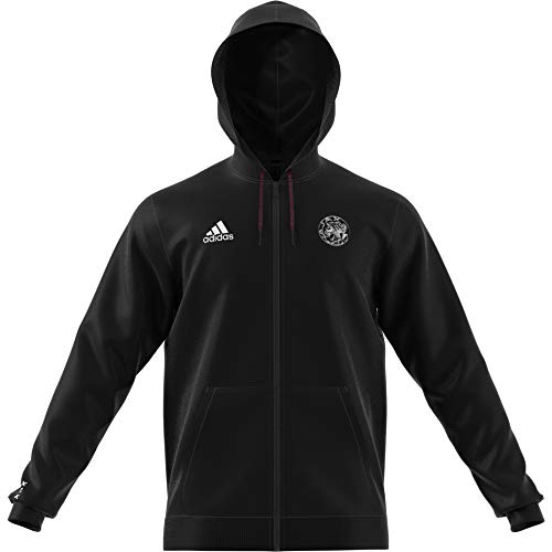 adidas Amsterdam Temporada 2020/21 AJAX FZ HD Chaqueta con Capucha, Unisex, Negro, S