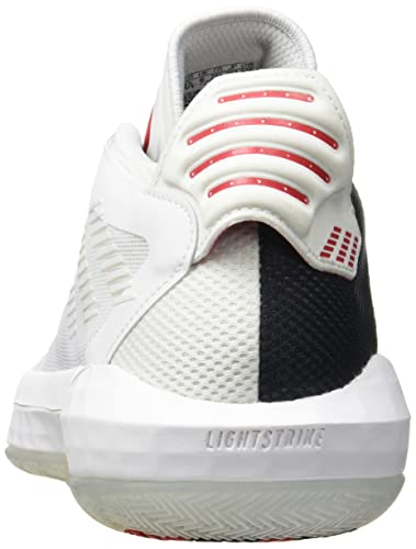 adidas Dame 6 J, Zapatillas Unisex Adulto, FTWR White/Scarlet/Core Black, 39 1/3 EU