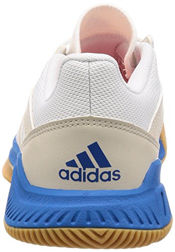 Adidas Essence, Zapatillas de Balonmano Hombre, Blanco (Ftwbla/Rojsol/Azubri 000), 36 2/3 EU