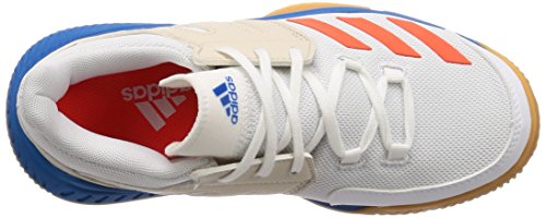 Adidas Essence, Zapatillas de Balonmano Hombre, Blanco (Ftwbla/Rojsol/Azubri 000), 36 2/3 EU