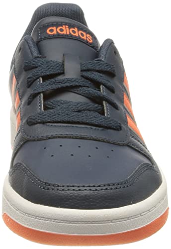 adidas Hoops 2.0, Basketball Shoe, Crew Navy/True Orange/Cloud White, 40 EU