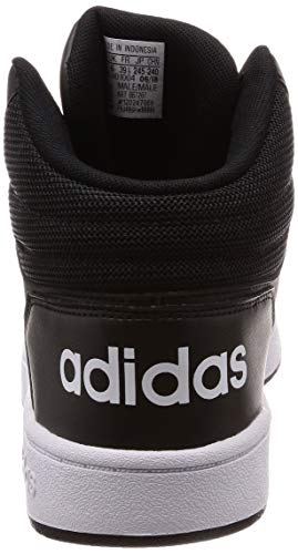 Adidas Hoops 2.0 Mid Bb7207, Zapatillas Hombre, Negro (Core Black/FTWR White/Core Black Core Black/FTWR White/Core Black), 44 EU