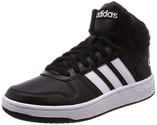 Adidas Hoops 2.0 Mid Bb7207, Zapatillas Hombre, Negro (Core Black/FTWR White/Core Black Core Black/FTWR White/Core Black), 44 EU