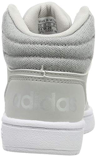 adidas Hoops Mid 2.0 K, Zapatillas de bsquetbol Unisex niños, Gris Grey Two F17 Silver Met FTWR White Grey Two F17 Silver Met FTWR White, 28 EU