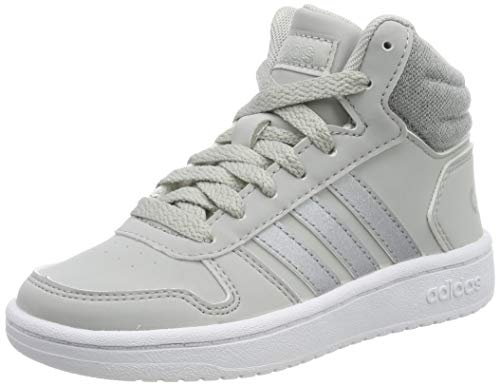 adidas Hoops Mid 2.0 K, Zapatillas de bsquetbol Unisex niños, Gris Grey Two F17 Silver Met FTWR White Grey Two F17 Silver Met FTWR White, 28 EU