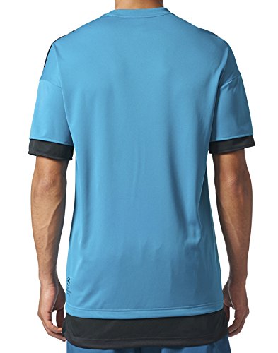 adidas Men's Real Madrid UCL Training Jersey (X-Large) Vivid Teal / Black