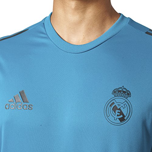 adidas Men's Real Madrid UCL Training Jersey (X-Large) Vivid Teal / Black