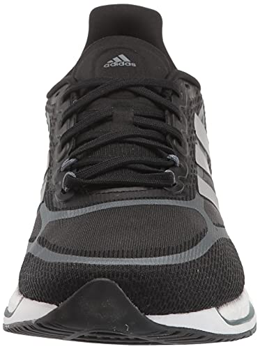 adidas Men's Supernova + M Running Shoe, Black/Silver Metallic/Blue Oxide, Numeric_6_Point_5