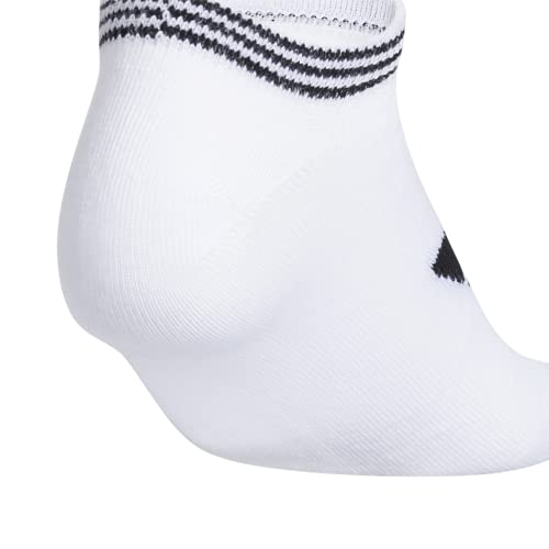 adidas Originals Calcetines Trefoil Superlite No Show para mujer (6 pares) No Show Sock (paquete de 6), Mujer, Calcetines que no se muestran, EV7708, blanco/negro, Medium