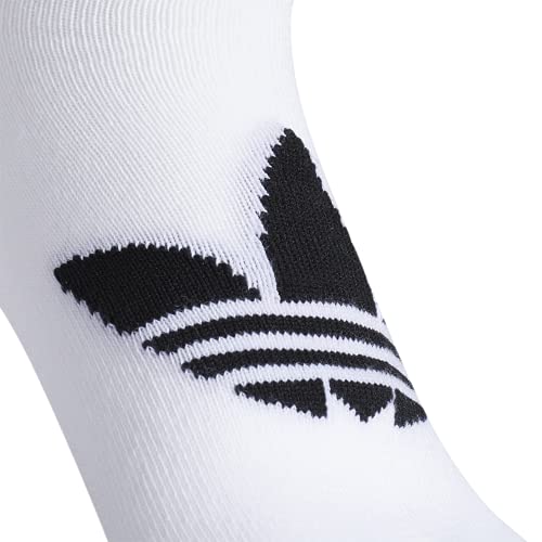 adidas Originals Calcetines Trefoil Superlite No Show para mujer (6 pares) No Show Sock (paquete de 6), Mujer, Calcetines que no se muestran, EV7708, blanco/negro, Medium