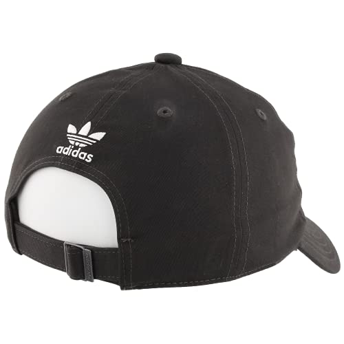 adidas Originals Gorra con correa de ajuste relajado con logotipo de trébol dividido para hombre