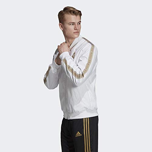 adidas Real Anthem Jkt Chaqueta, Hombre, Blanco/Orfúos, 2XL