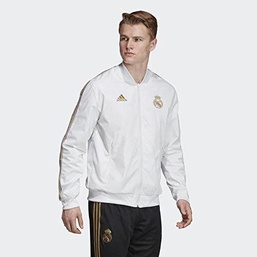 adidas Real Anthem Jkt Chaqueta, Hombre, Blanco/Orfúos, 2XL