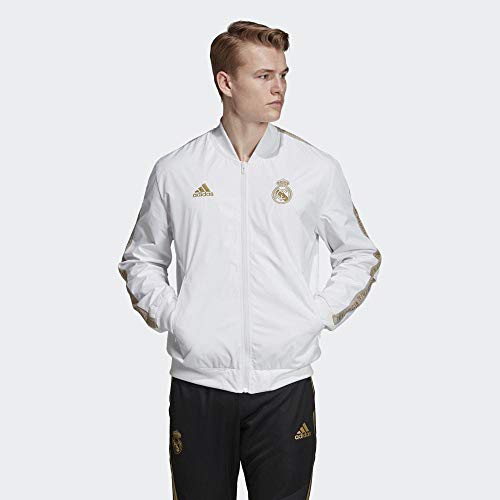 adidas Real Anthem Jkt Chaqueta, Hombre, Blanco/Orfúos, 2XL