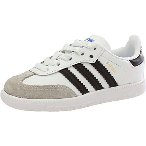 Adidas Samba OG EL I, Zapatillas de Estar por casa Unisex niños, Blanco (Ftwbla/Negbás/Gracla 000), 22 EU