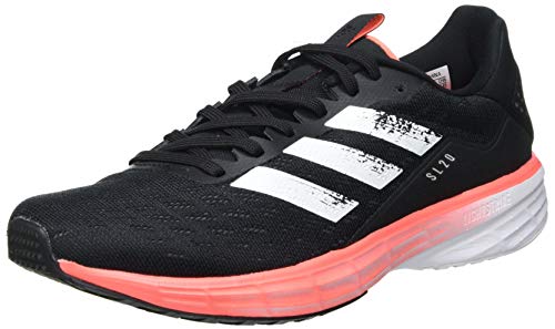 adidas SL20 W, Zapatillas de Running Mujer, Core Black/FTWR White/Signal Coral, 36 2/3 EU