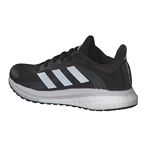 adidas Solar Glide 4 ST W, Zapatillas de Running Mujer, NEGBÁS/FTWBLA/GRISEI, 38 EU