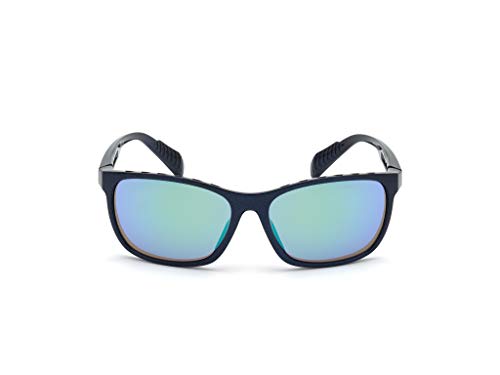 adidas SP0014 Gafas, Matte Blue/Green Mirror, 62 para Hombre