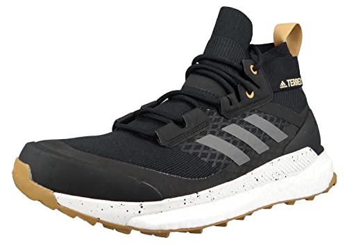 adidas Terrex Free Hiker Primeblue, Walking Shoe Hombre, Core Black/Grey/Mesa, 44 2/3 EU